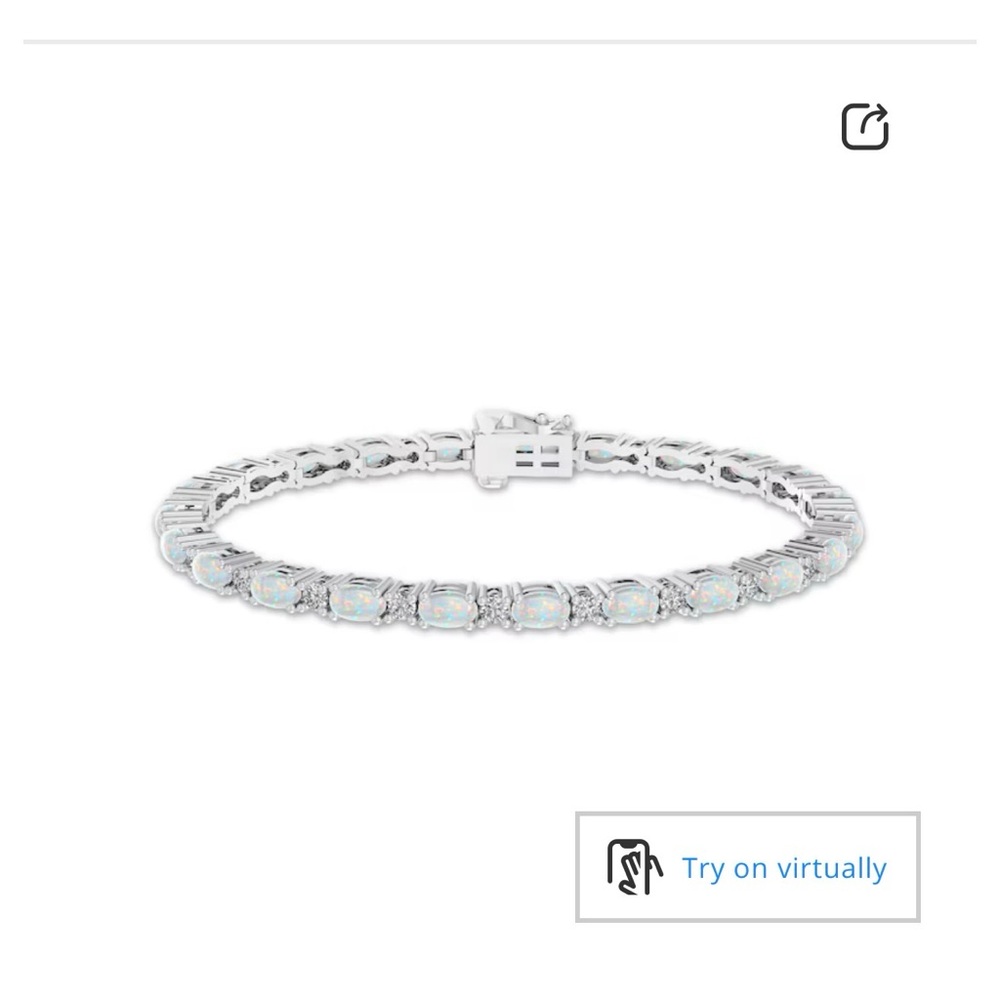 Kay Jewelers Opal Birthstone Tennis Bracelet